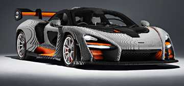 McLaren Senna Turned Into A Full-Size LEGO Model – Gallery