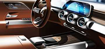 Mercedes-Benz Teases Concept GLB Cabin – Gallery
