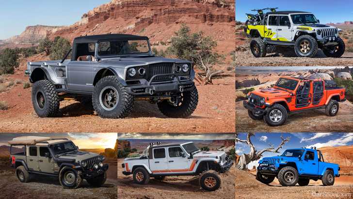News - Jeep Brings 6 Concept Utes To Moab Easter Safari