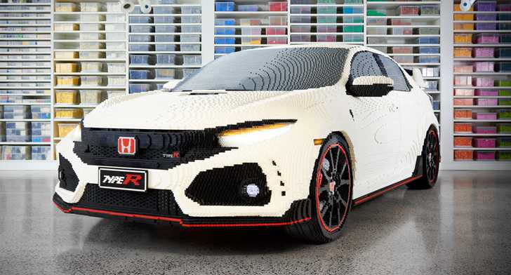 Honda Civic Type R Recreated As Life Size LEGO Model