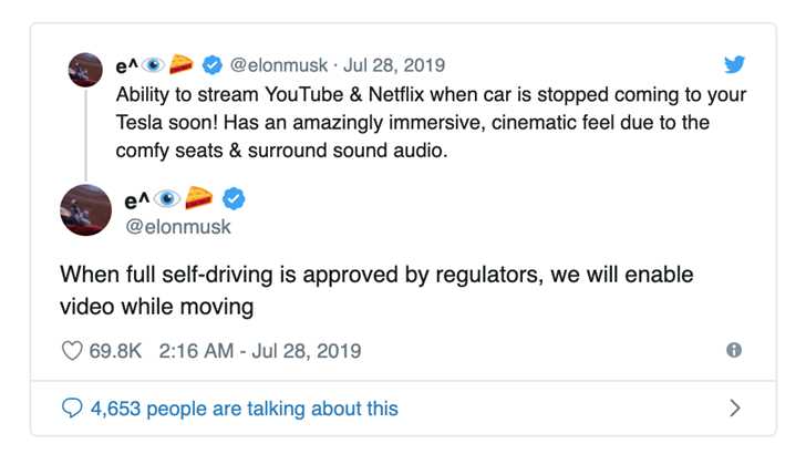 Tesla To Add Support For In-Car Youtube, Netflix. Good idea?